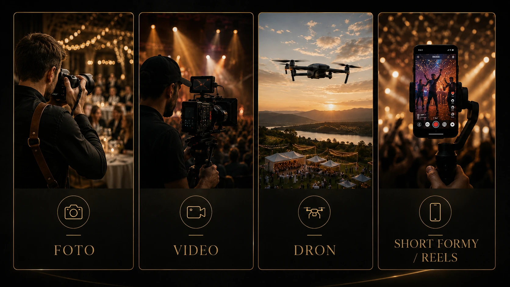 Foto, video, dron i short form — NOVATORIA Event Content