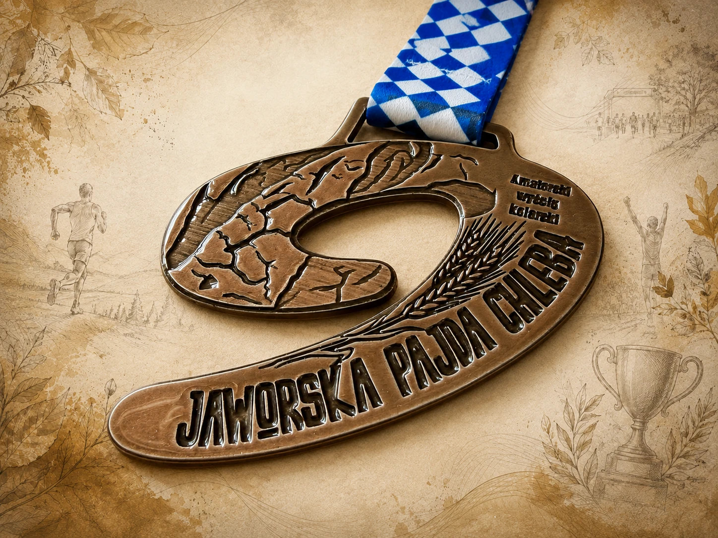 Nietypowy medal odlewany z patyną
